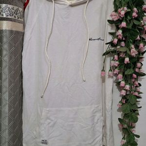 White And Red Half Sleeve [L/40] Size Hoodie