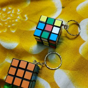Set Of 2 Rubik's Cube Key Chains
