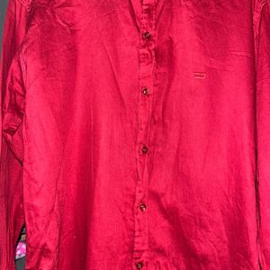 Maroon/Dark Red Shirt For Men