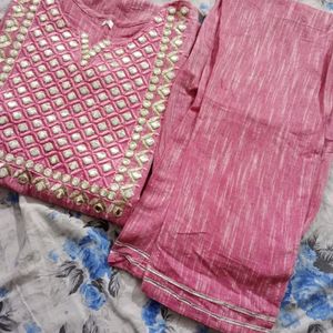 Pink Kurta Set