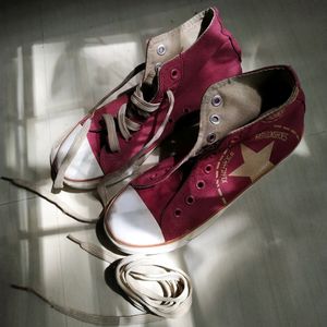 All Star First Copy Canvas Maroon Angle Shoe.