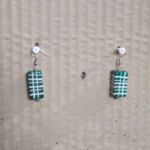 Brand New Boho Art Green Dokra Jewellery & Earring