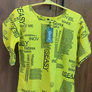 Absolutely Unused Trendy Newsprinted Top