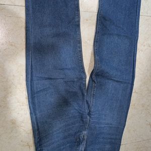 Dark blue straight fit jeans