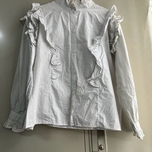 Frill Cotton Tops