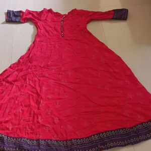 Red Long Kurthi