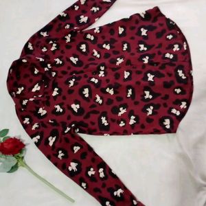 Maroon Korean Shirt