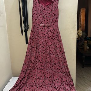 Wine/ Maroon Gown