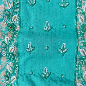 Sea Green Dress Material