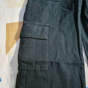 Black Cargo Jeans