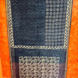 Indigo Cotton Kota Doria Saree 🔷🔹🔷🔹🔷