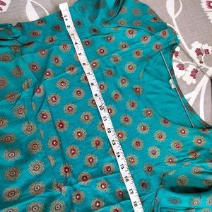 Sky-blue Gawn kurti