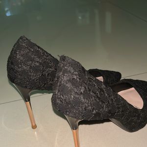 Pointed Black High Heels