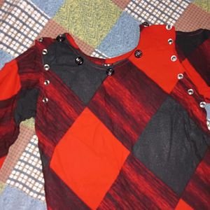 Red And Black Kurti