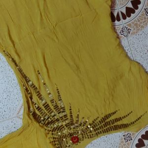 Yellow Kurta Duppata Set