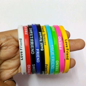 New 10 Pcs Multicolour Friendship Band