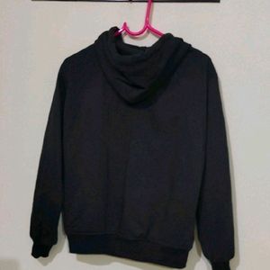 Black Zipper Hoodie