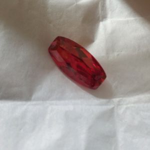 Pink  Boat shape Zircon Stone Lab Certified