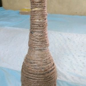 Handmade Jute Decorated Bottle