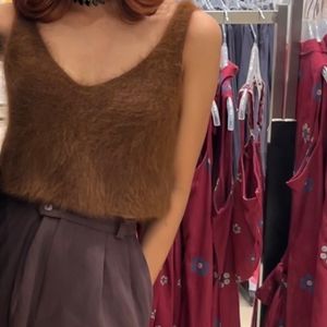 Brown Fur Top