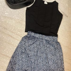 Skirt And Crop Top Combo