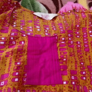 Pink Orange Kurti