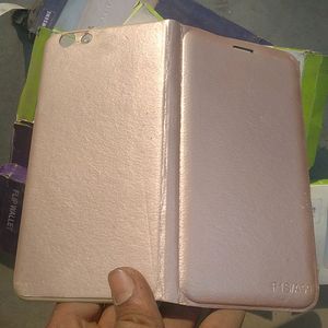 New Flip Cover Lather Rosh Gold Colour