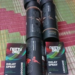 Pack Of 5 Ya 6 Delay Spray Gel And Lubricant