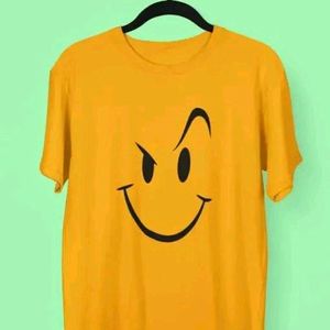 Yellow Smiley T-shirt For Men And Women