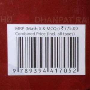 R.D. SHARMA CLASS 10 MATHS - BOOK + MCQ