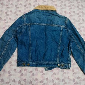 Fur Trim  Denim Jacket