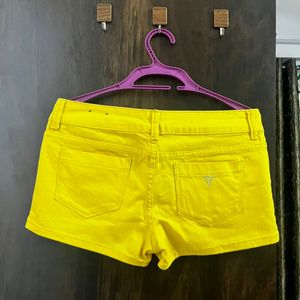 Bright and Sunny Yellow GUESS Shorts