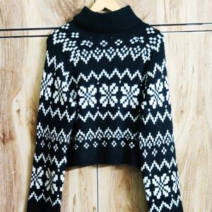 Black Designer Baggi Sweater Size-42