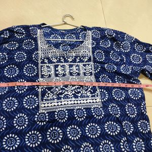 Blue Printed Kurti