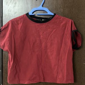 (PRICE DROP) Red Roadster Crop Top