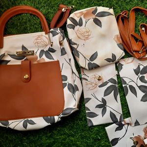 Floral Print Latest Bag 5pc Collection