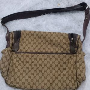 Authentic Gucci Monogram Diaper Bag