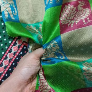 Gujrati Patola Style Saree With Blouse