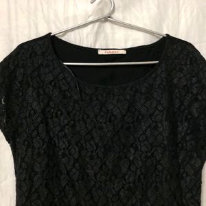 Black Lace Top For Women