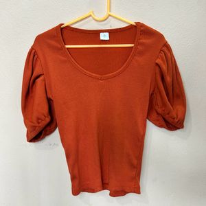 🎉SALE🎉SSS Rust-Orange Top