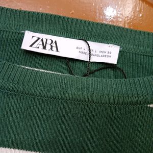 Zara Cropped Full Sleeves Winter Top