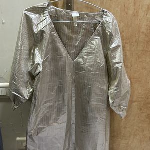 Silver Dress. Not Too Loose . Retro Parties.