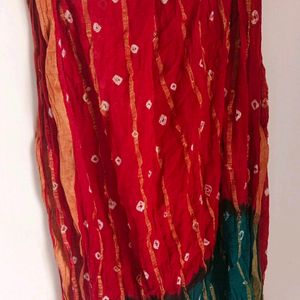 😍Beautiful Bandhej Printed Kurti Salwar Dupatta🥰