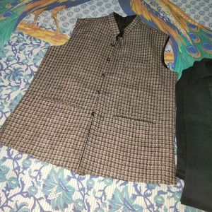 Men Kurta Pants And Vest Winter