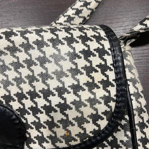 Checked Sling Bag