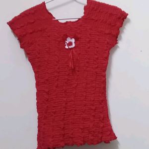 RED TOP FOR GIRL KID