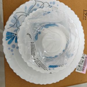 Brand New Larah Opal Glass 19pc Borosil Dinnerware