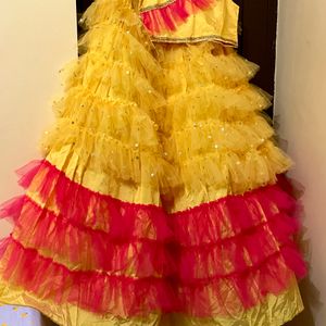 Haldi Gown For Bride