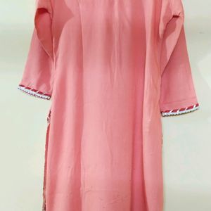 Beautiful Gotajari Kurta With RedSkirt and Dupatta