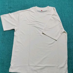 Premium Terry Oversize Off White T-shirt